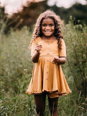 Omi Jo by Well Dressed Wolf Basics Library size 6y NWT  in Warm Butterscotch